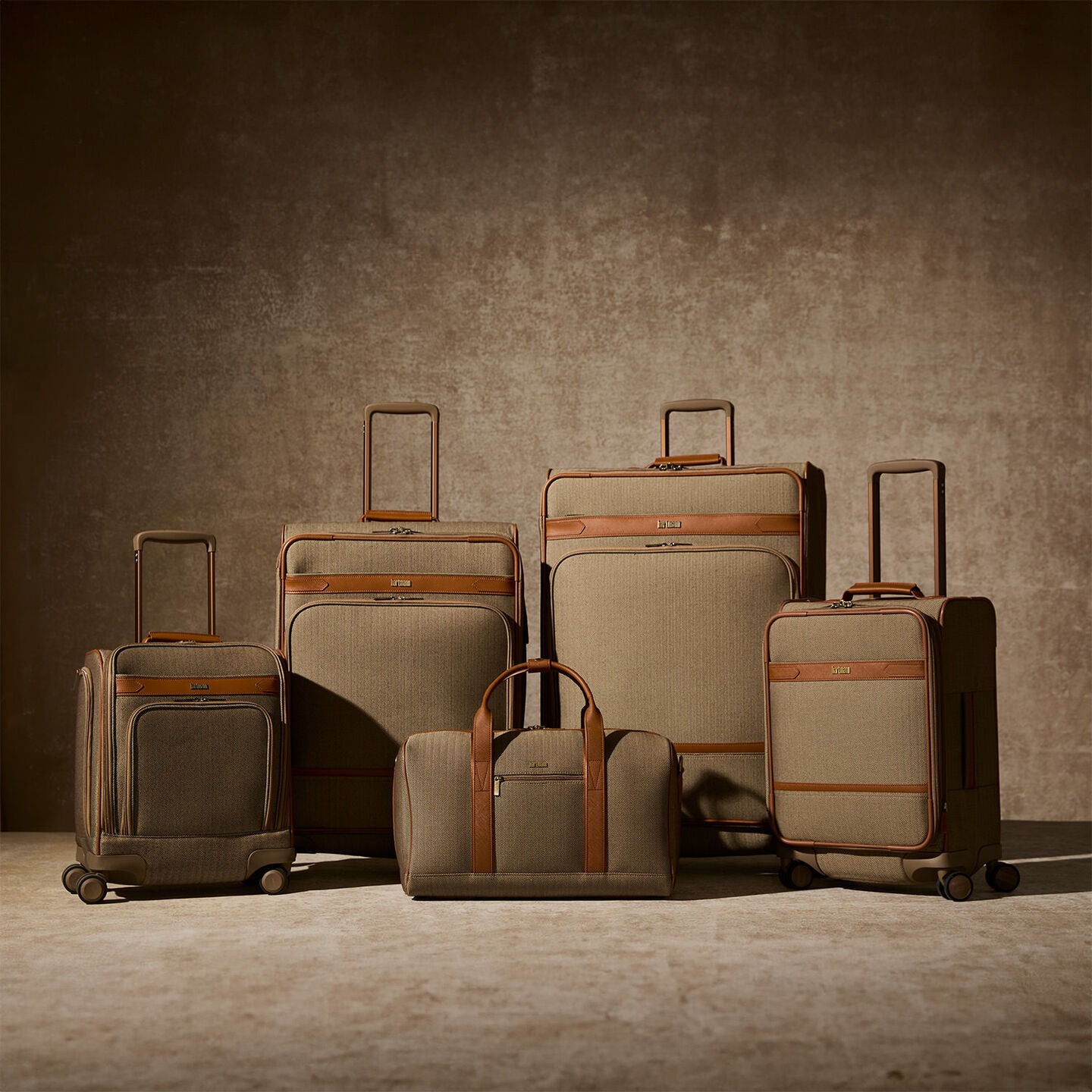 The full Herringbone Deluxe collection shown in Terracotta. Click here to shop the full collection now.
