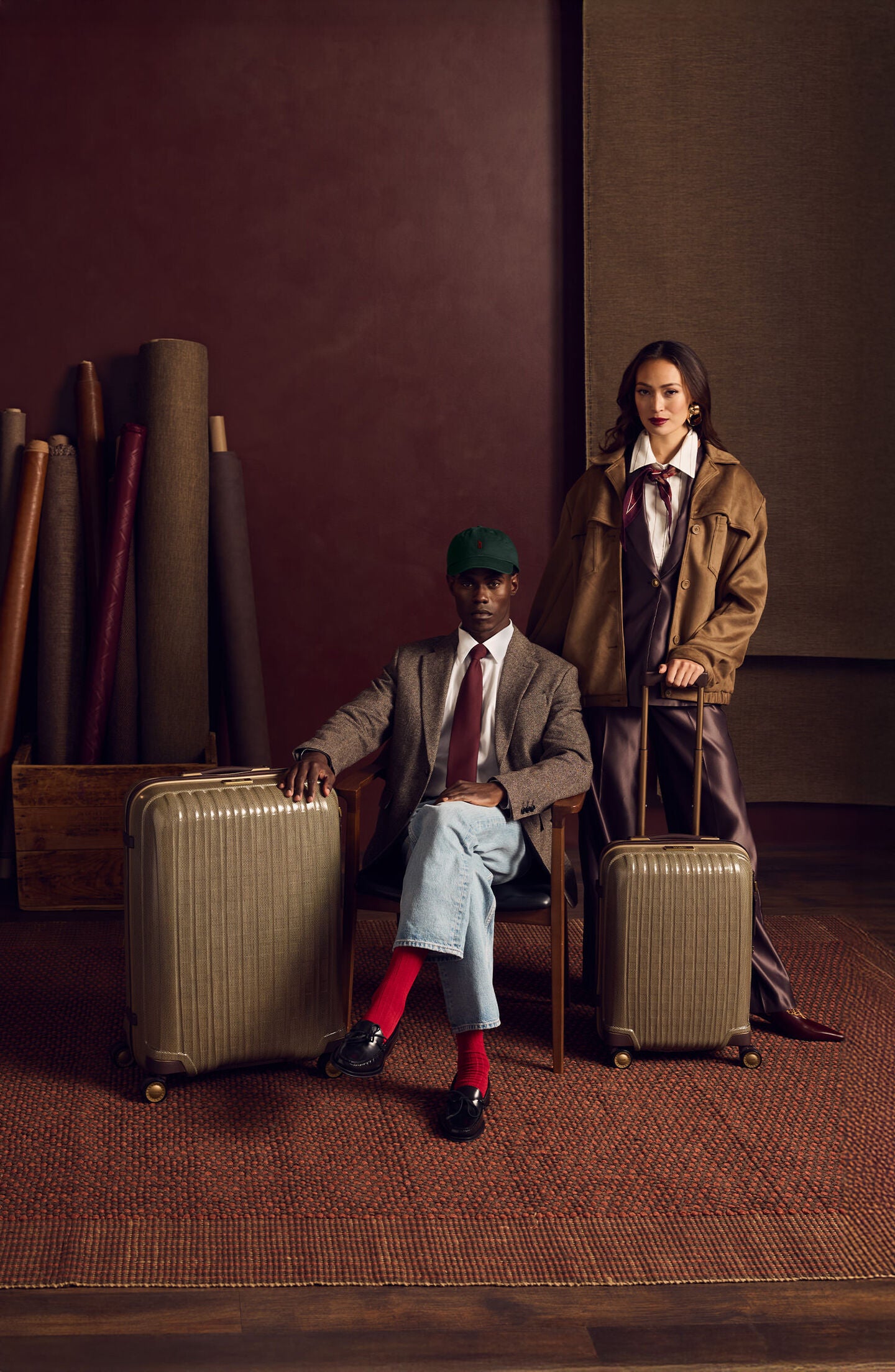 Image is of the two Tweed CURV&reg; luggage pieces.