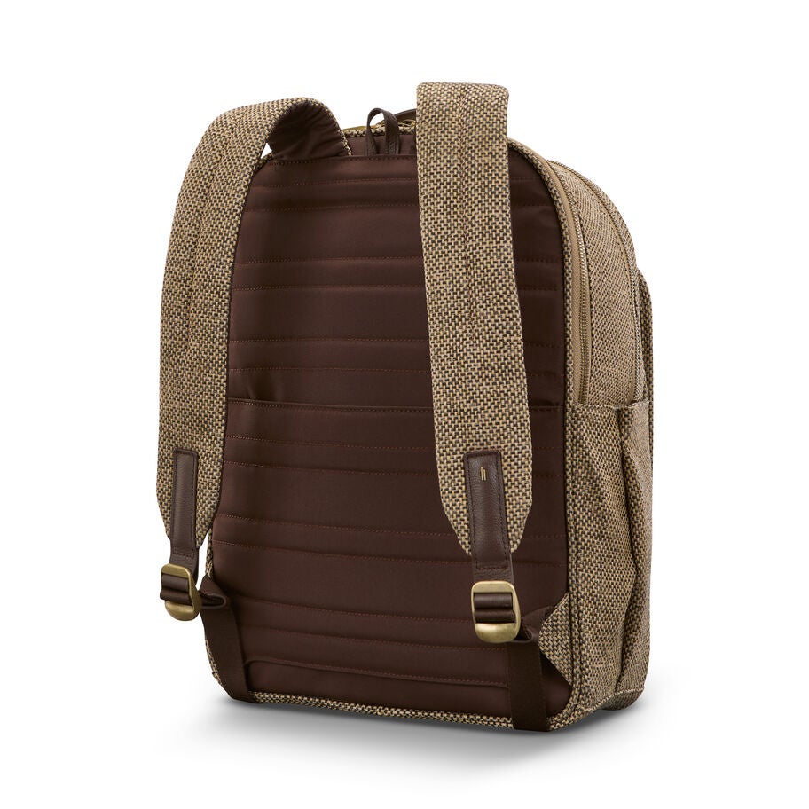 Tweed Travel Backpack in the color Tweed/Natural Leather. image number 5