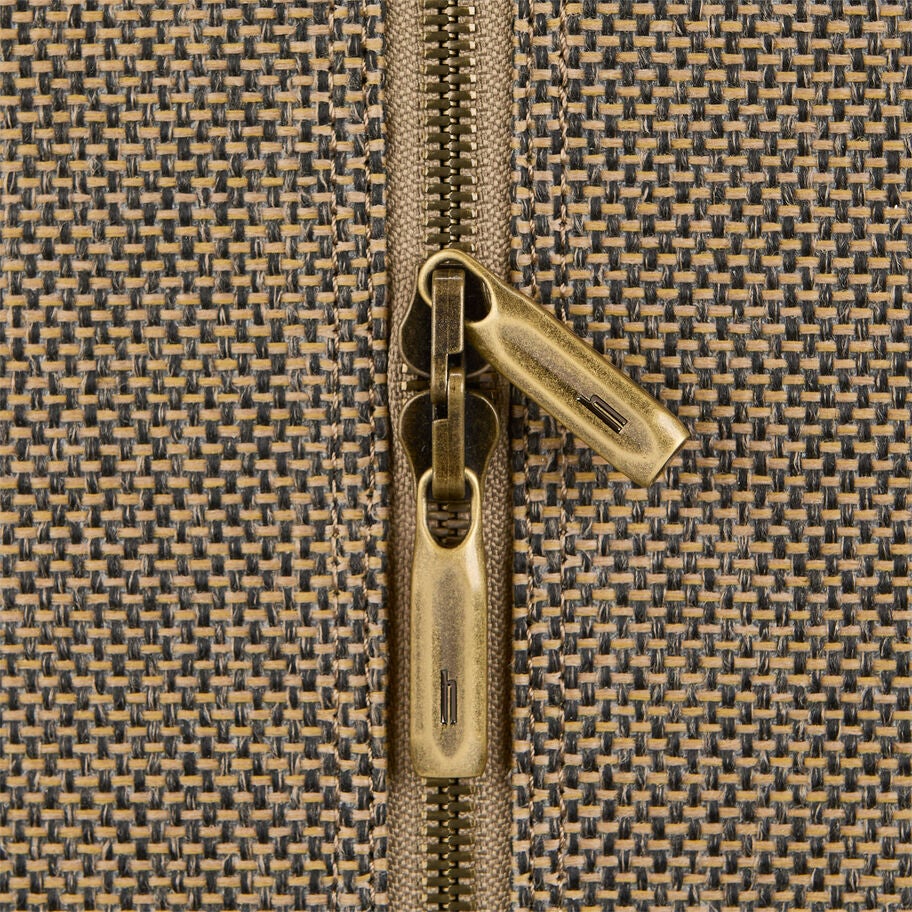 Tweed Garment Bag in the color Tweed/Natural Leather. image number 4