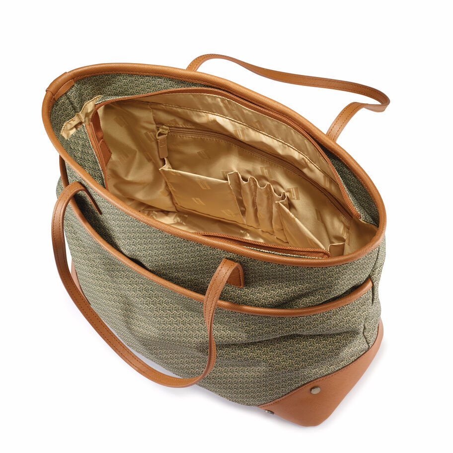Hartmann Luxe II Shoulder Bag, Natural Tan, Interior Image image number 2