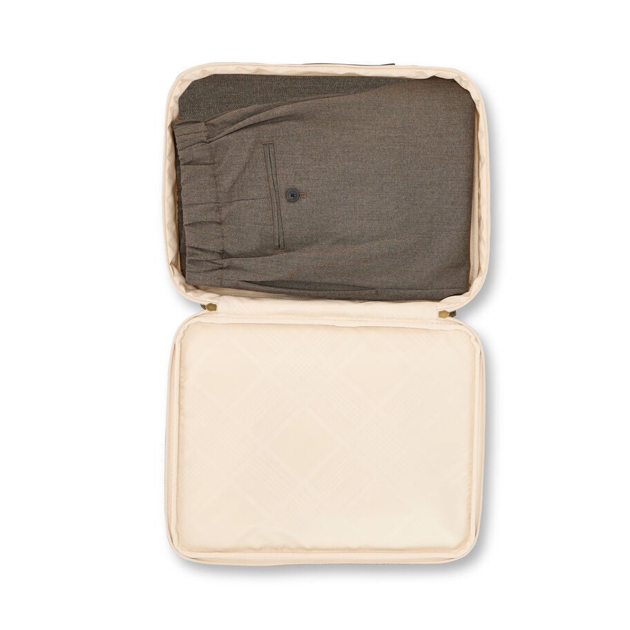 Tweed Global Carry-On in the color Tweed/Natural Leather. image number 3