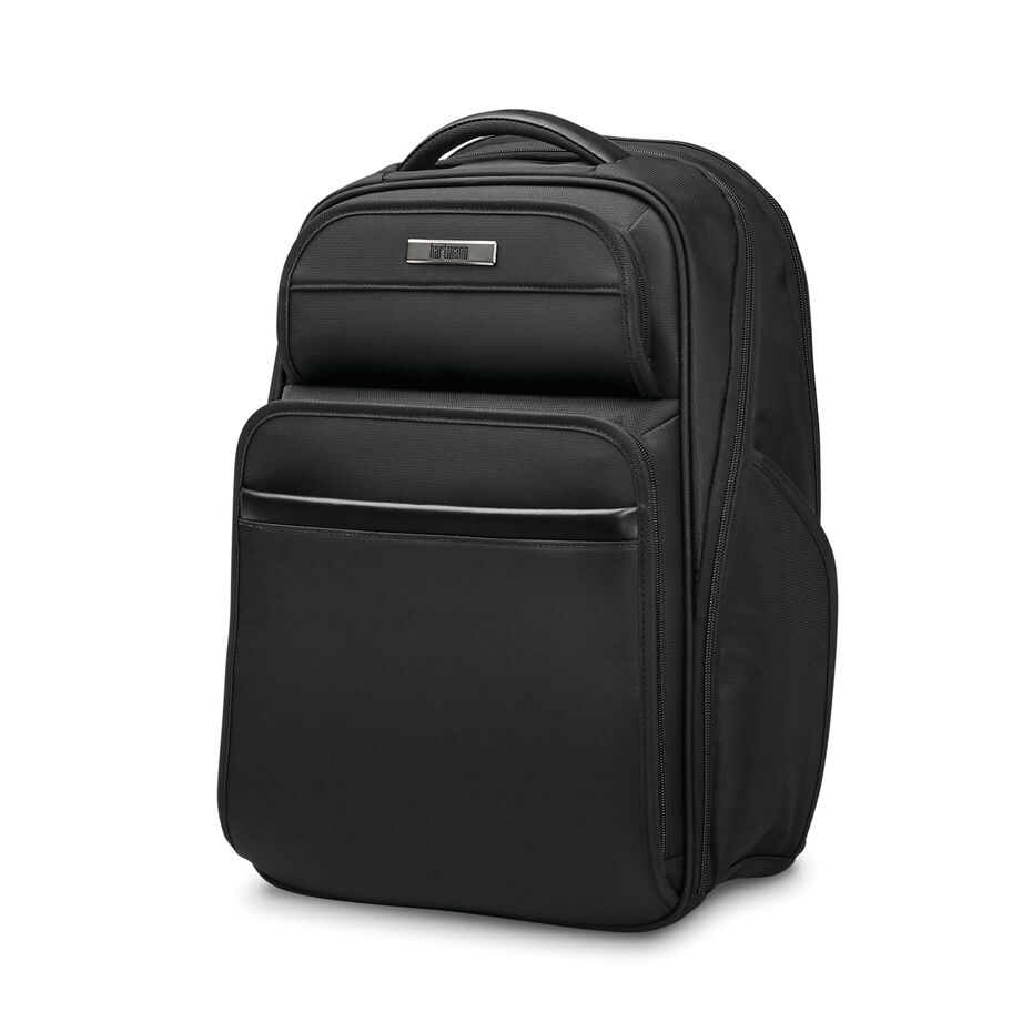 Hartmann Metropolitan 2 Executive Backpack, Deep Black, Front 3/4 Image image number 0