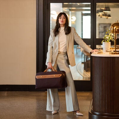 Reserve Weekender Duffel in the color Oak.