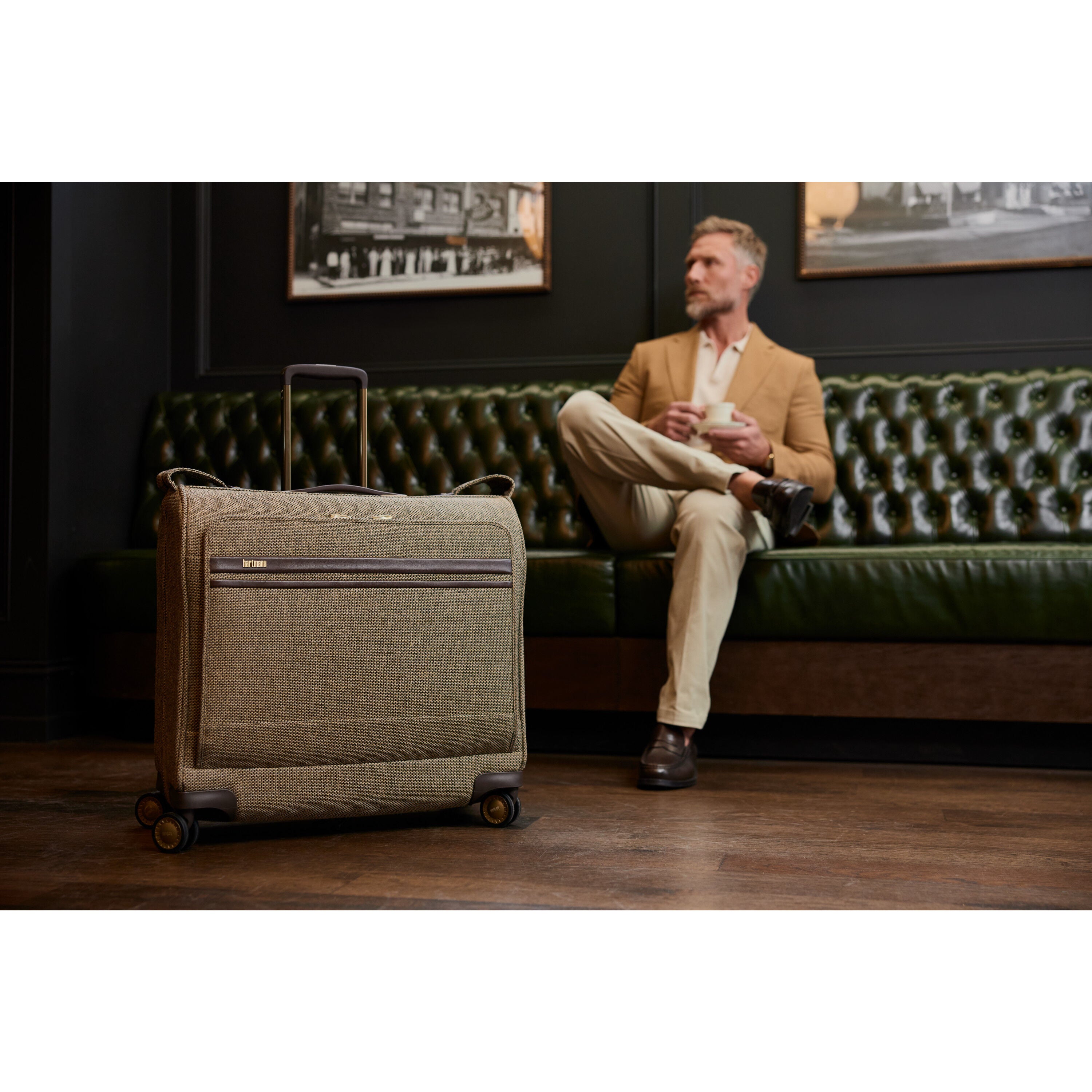 hartmann tweed garment bag