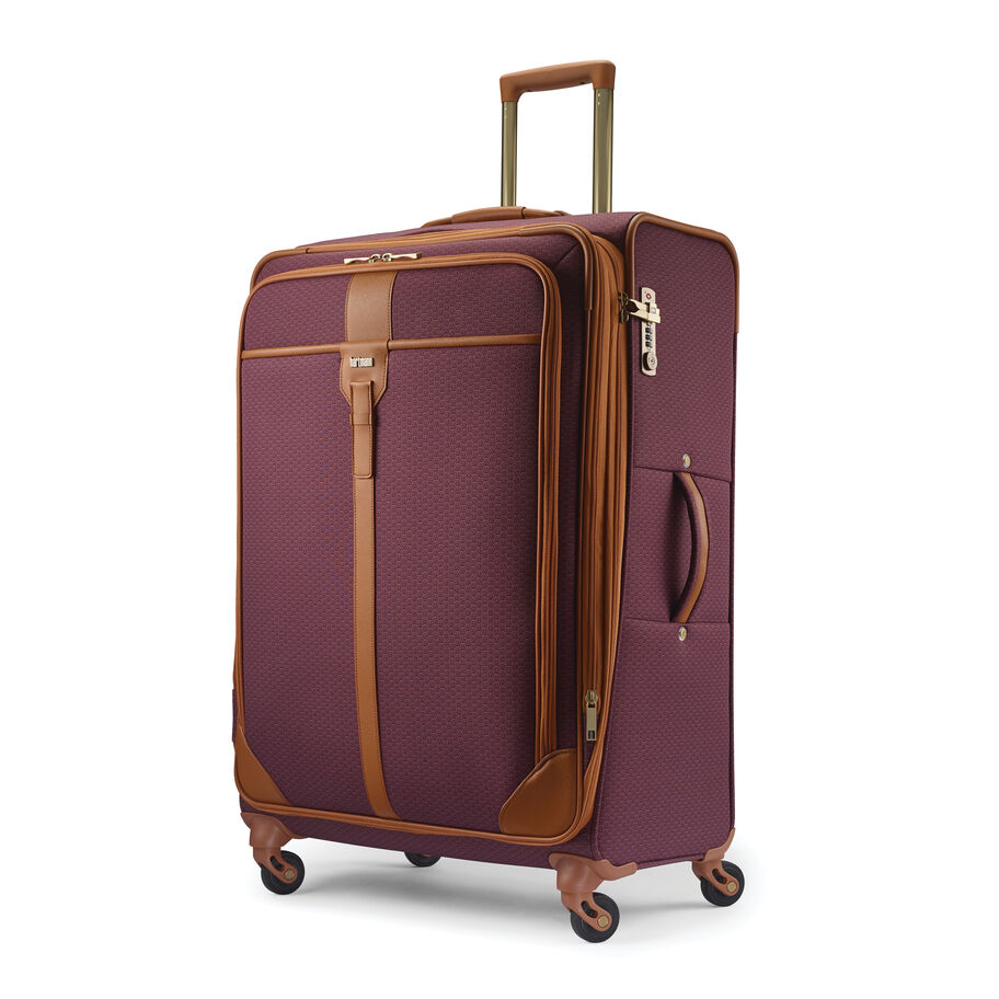 Hartmann Luxe II Long Journey Spinner, Burgundy/Tan, Front 3/4 Image image number 1