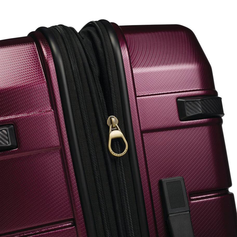 Hartmann Luxe Hardside Long Journey Spinner, Burgundy with Black Trim, Expandability image number 3
