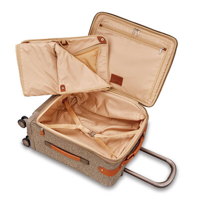 Hartmann Tweed Legend Global Carry On Expandable Spinner, Natural Tweed, Interior Image