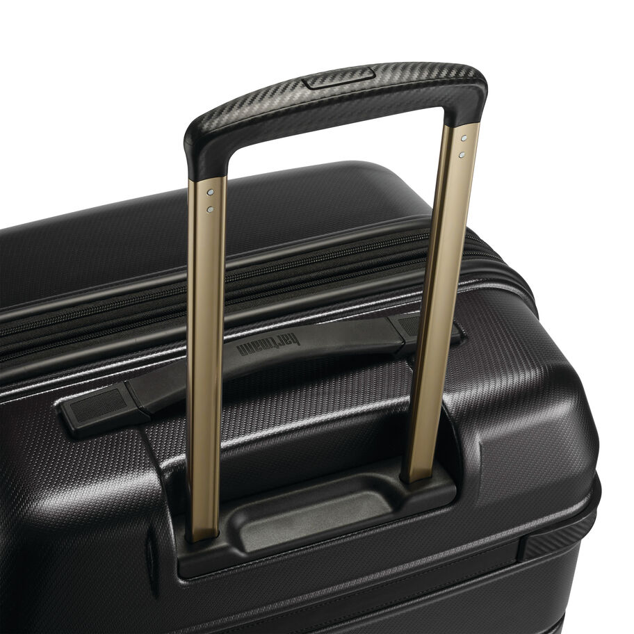 Hartmann Luxe Hardside Carry-On Spinner, Black with Black Trim, Top Pull Handle image number 4
