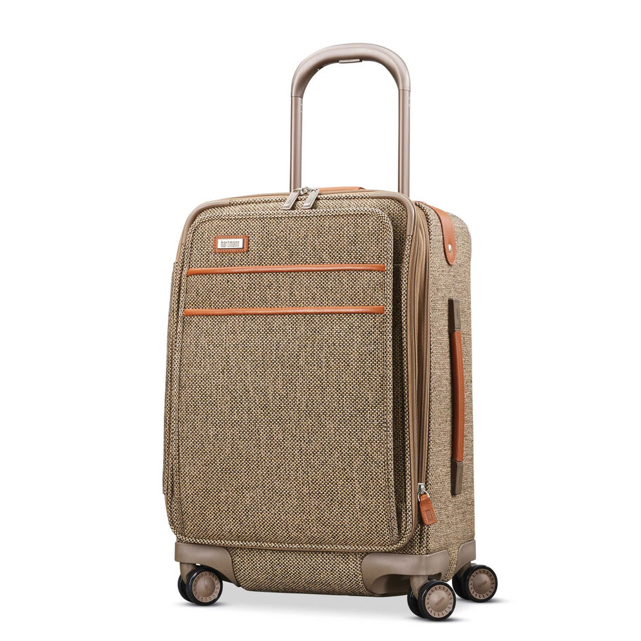 Hartmann Tweed Legend Global Carry On Expandable Spinner, Natural Tweed, Front 3/4 Image image number 0