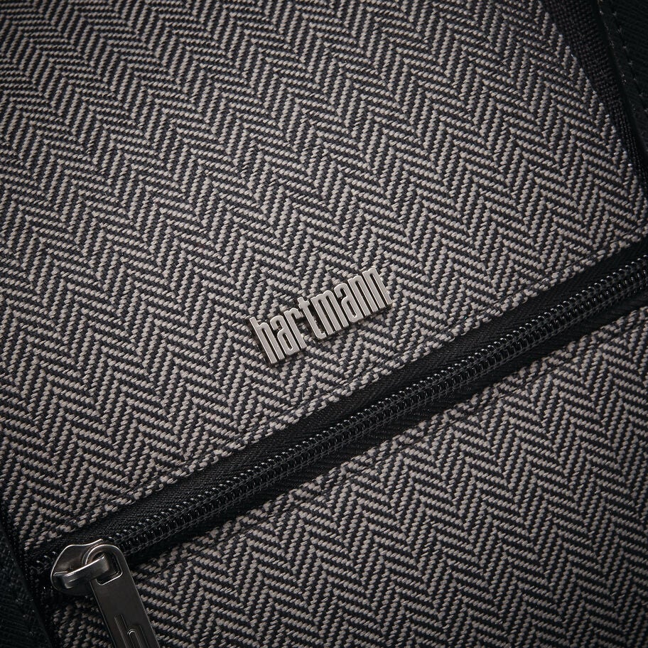 Herringbone Deluxe Weekend Duffel in the color Black Herringbone. image number 7