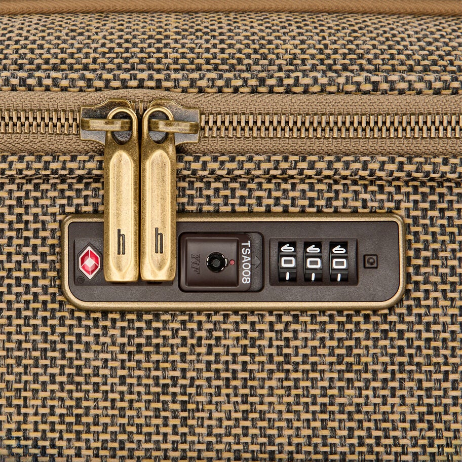 Tweed Global Carry-On in the color Tweed/Natural Leather. image number 5