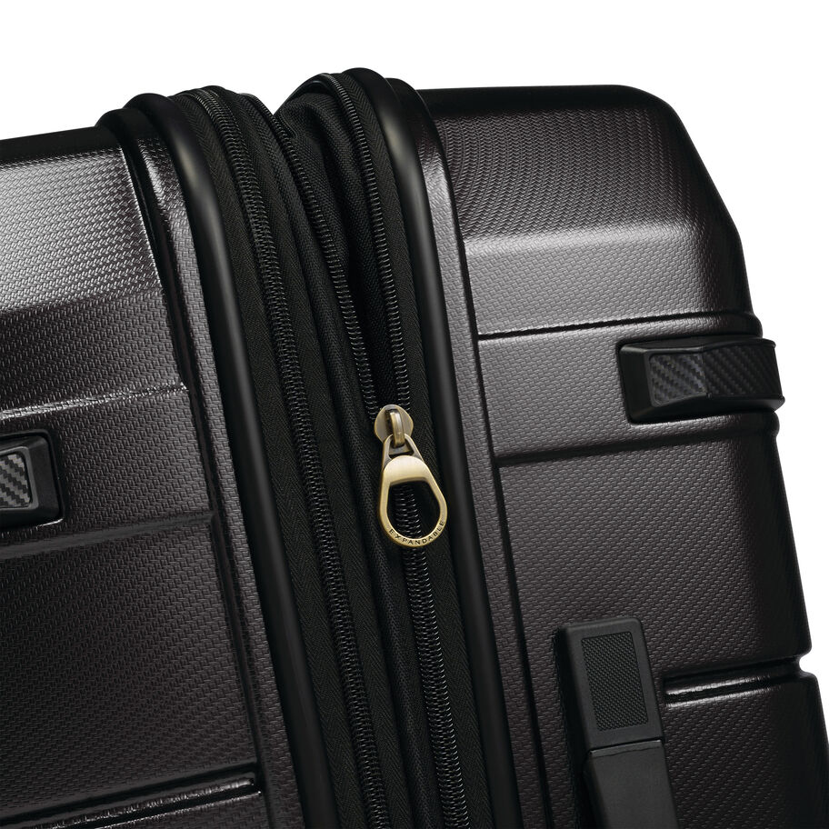 Hartmann Luxe Hardside Long Journey Spinner, Black with Black Trim, Expandability image number 4