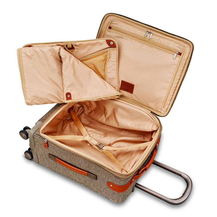 Hartmann Tweed Legend Domestic Carry On Expandable Spinner, Natural Tweed, Interior Image image number 1