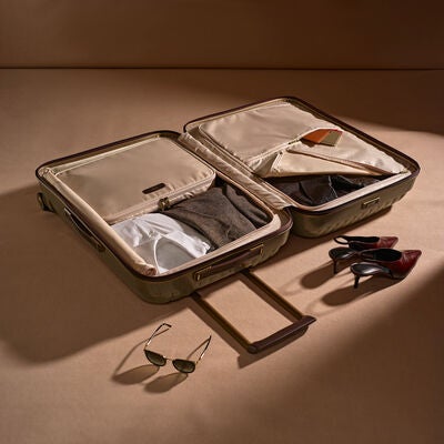 Tweed CURV&reg; Extended Journey in the color Tweed/Natural Leather.