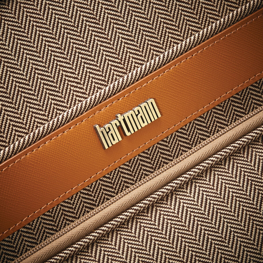 Hartmann Herringbone Deluxe Carry On Underseater Spinner, Terracotta Herringbone, Logo image number 10