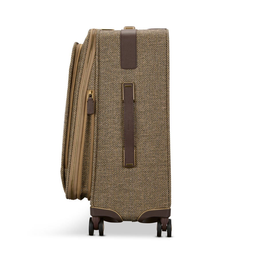 Tweed Domestic Carry-On in the color Tweed/Natural Leather. image number 7