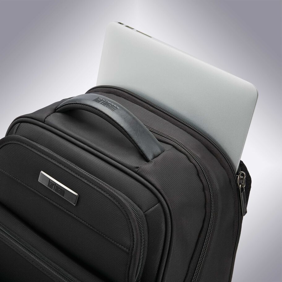 Hartmann Metropolitan 2 Executive Backpack, Deep Black, Stylized Laptop Compartment image number 5