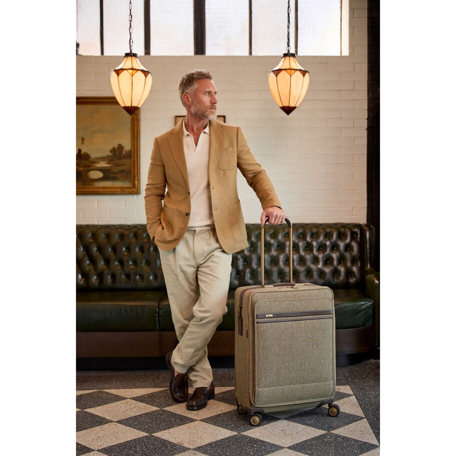 Tweed Medium Journey in the color Tweed/Natural Leather. image number 8