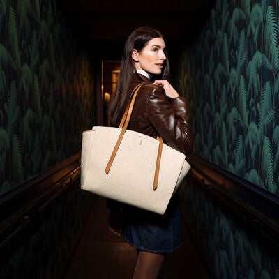 Reserve Carryall Tote in the color Ecru.