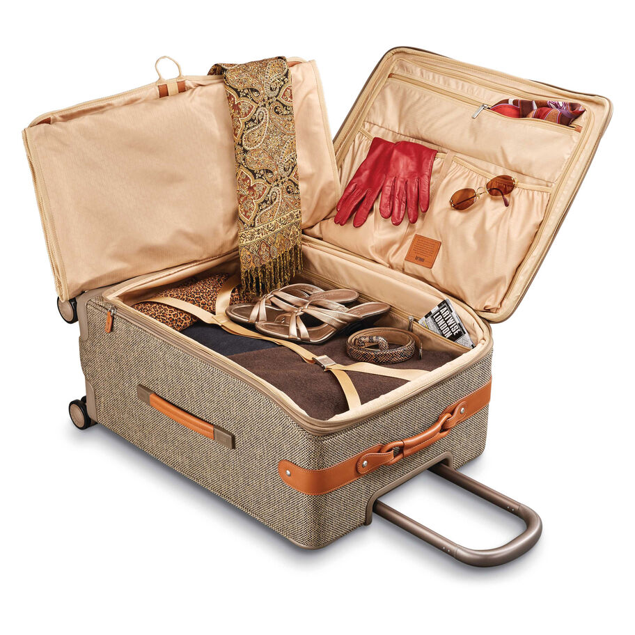 Hartmann Tweed Legend Extended Journey Expandable Spinner, Natural Tweed, Interior Cross-Straps image number 7