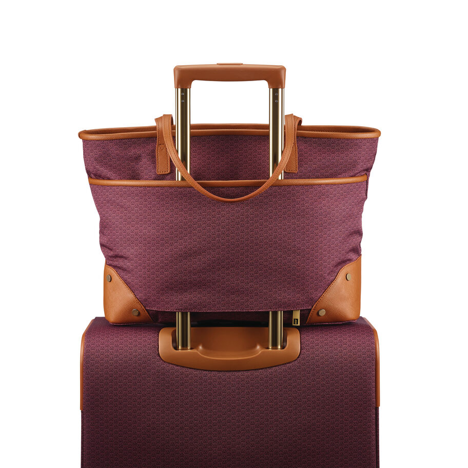 Hartmann Luxe II Shoulder Bag, Burgundy/Tan, SmartSleeve image number 3
