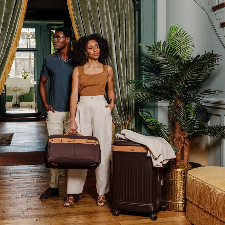 Reserve Weekender Duffel in the color Oak. image number 8