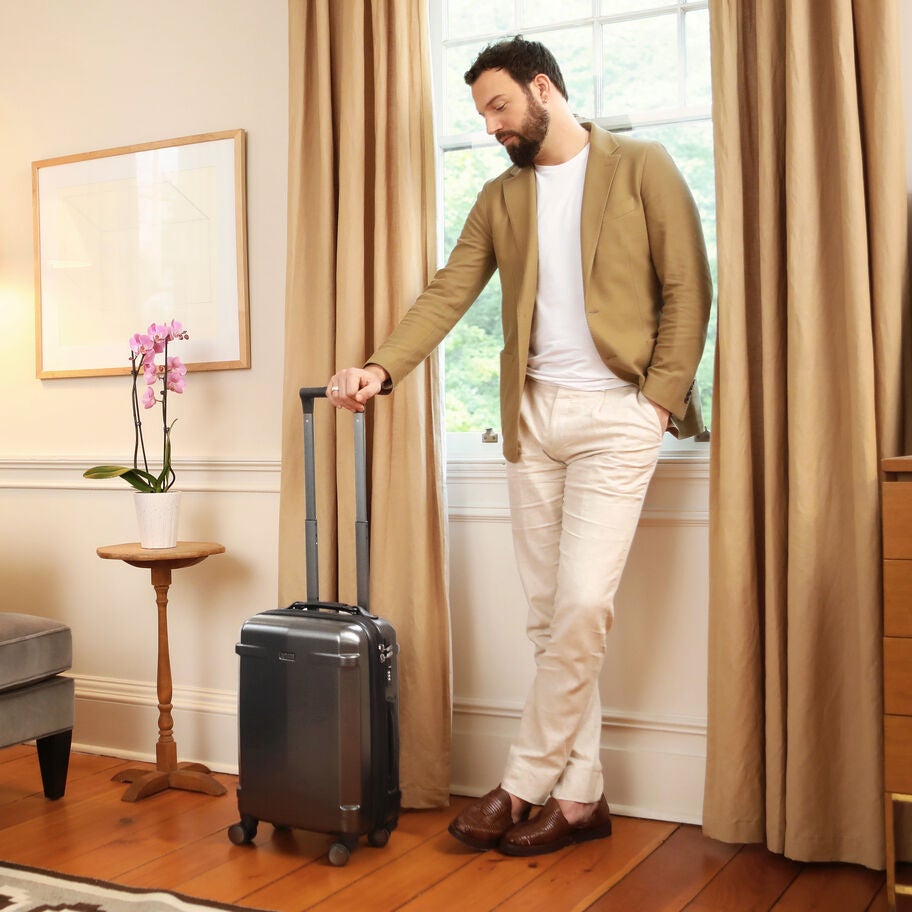 Century Deluxe Carry-On in the color Gunmetal. image number 7