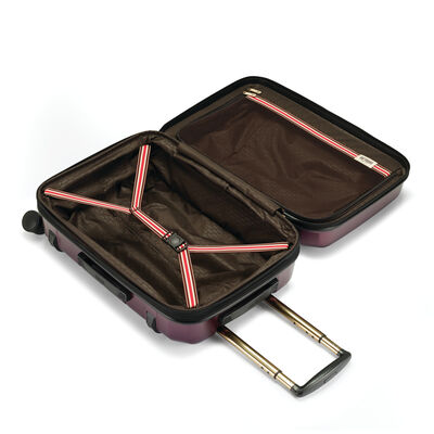 Hartmann Luxe Hardside Carry-On Spinner, Burgundy with Black Trim, Interior Image