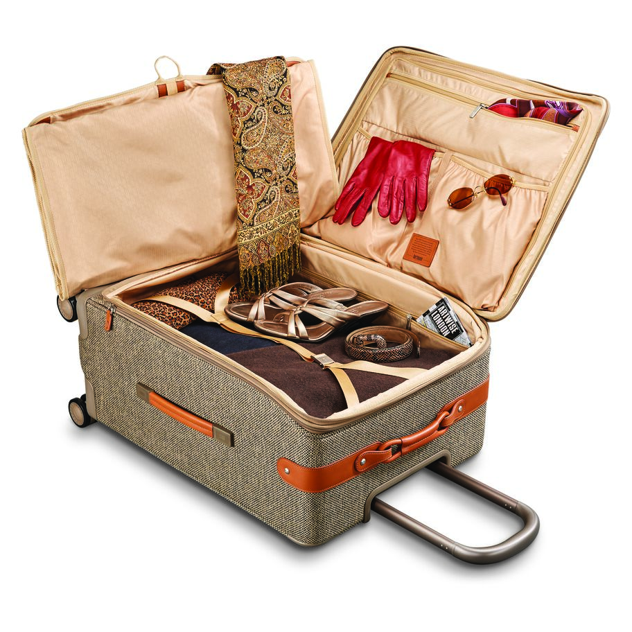 Hartmann Tweed Legend Global Carry On Expandable Spinner, Natural Tweed, Stylized Interior Image image number 1