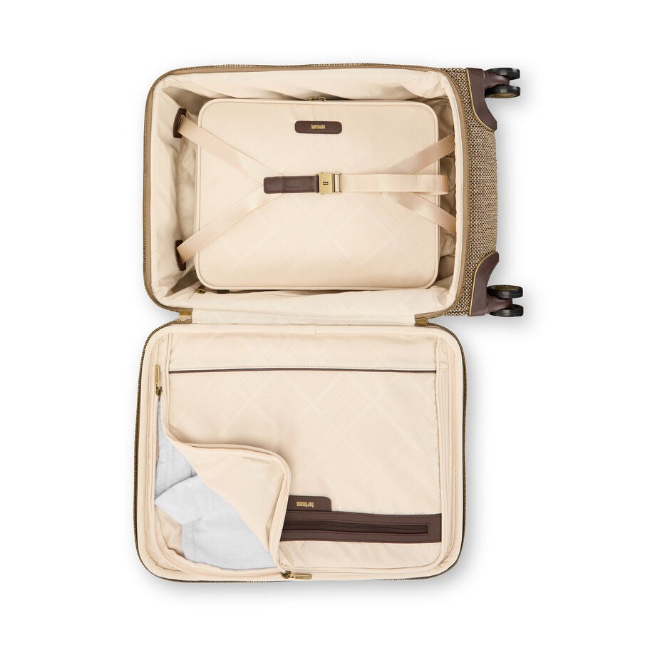 Tweed Global Carry-On in the color Tweed/Natural Leather. image number 2