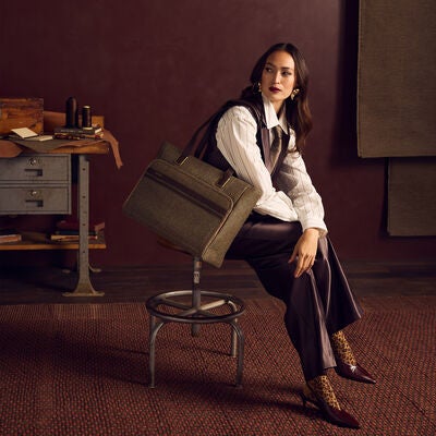 Tweed Carryall Tote in the color .