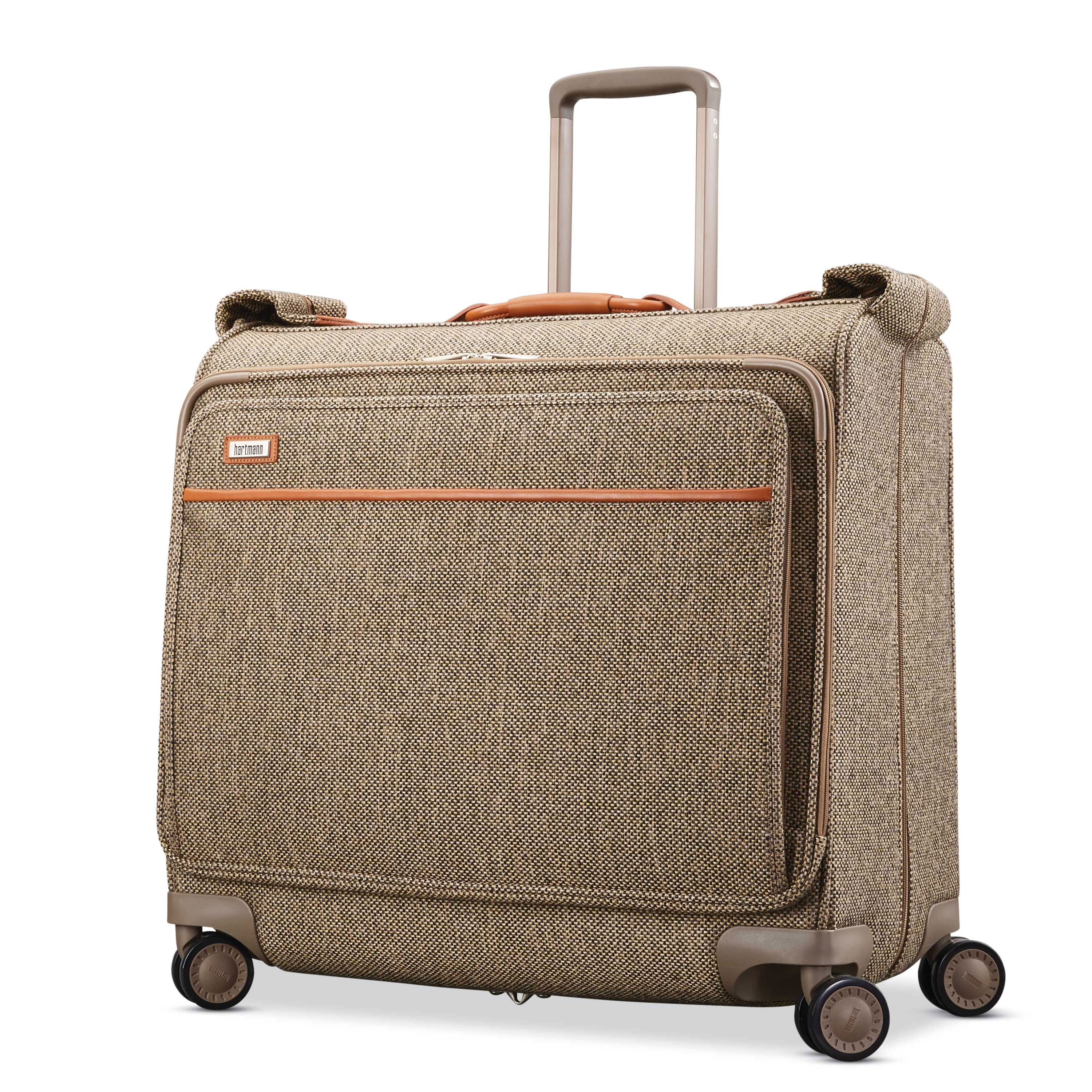 LARGE VINTAGE HARTMANN Belting Leather Suitcase Luggage Case