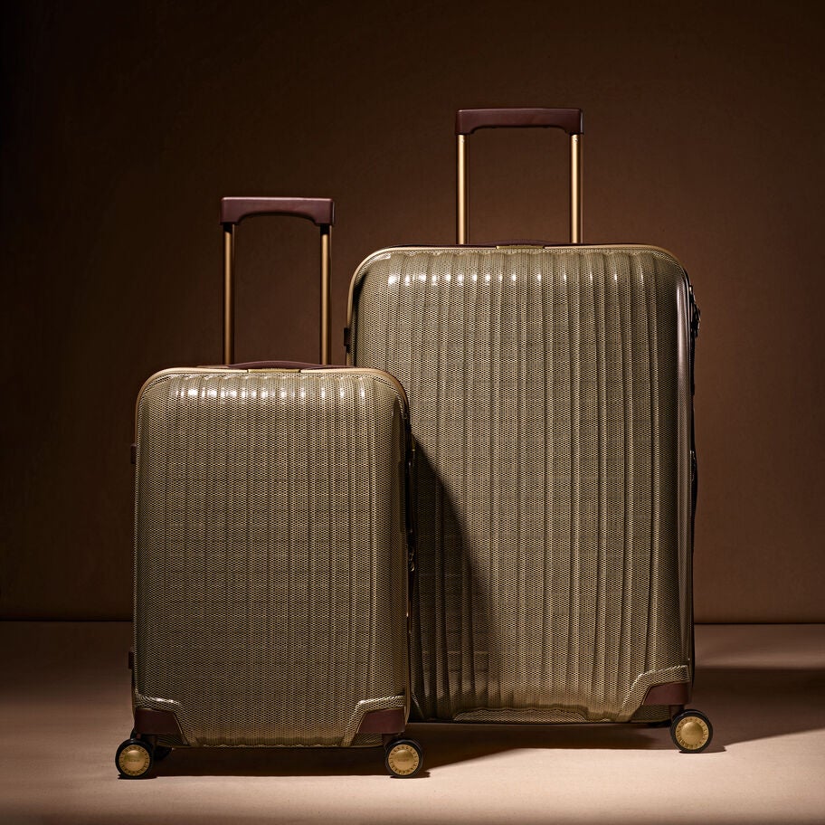 Tweed CURV&reg; Global Carry-On in the color Tweed/Natural Leather. image number 9