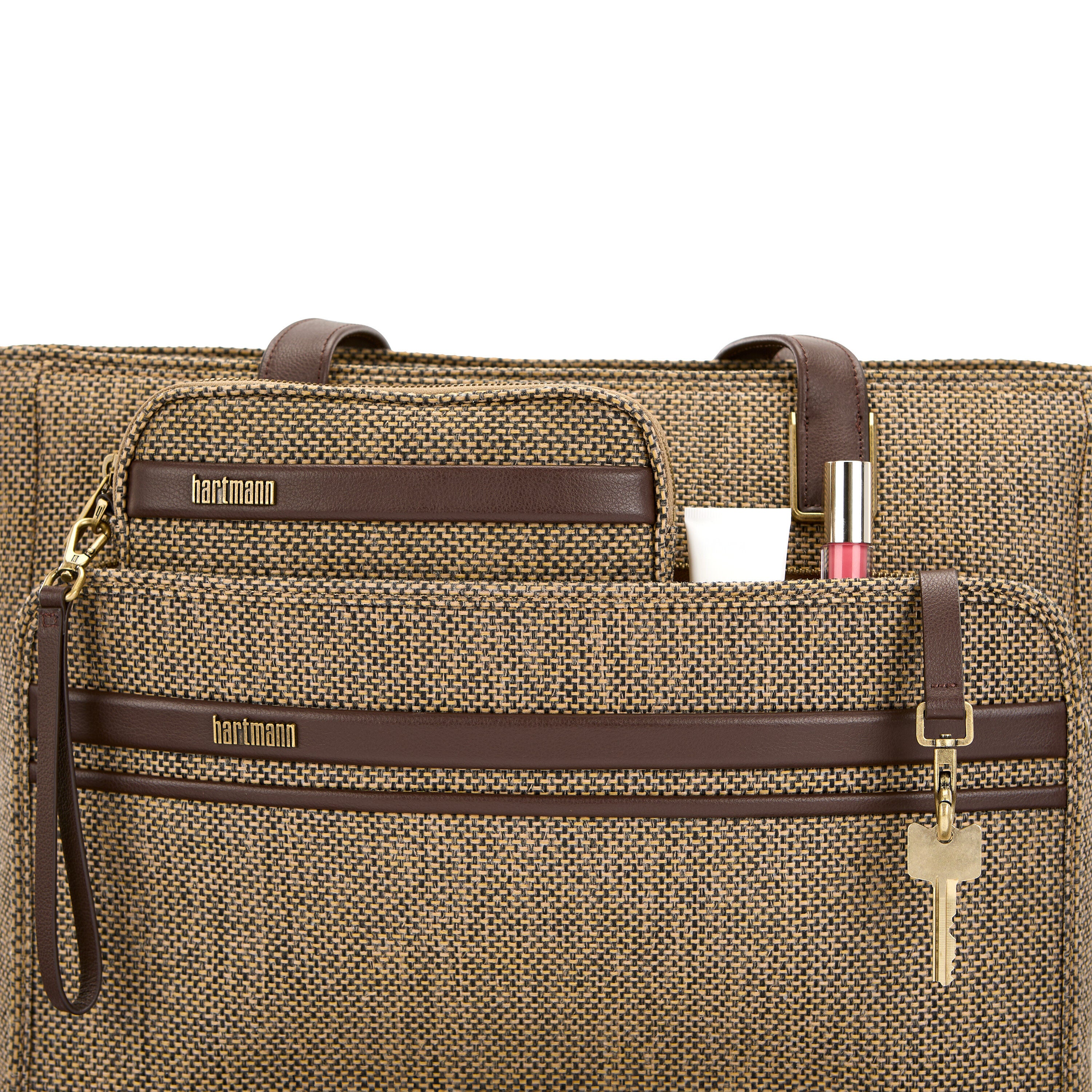 Tweed Carryall Tote—heritage meets modern detail | Hartmann