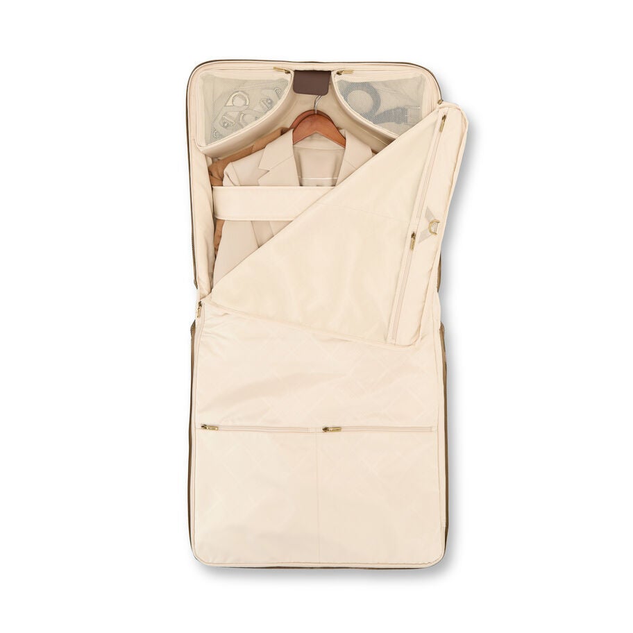 Tweed Garment Bag in the color Tweed/Natural Leather. image number 2