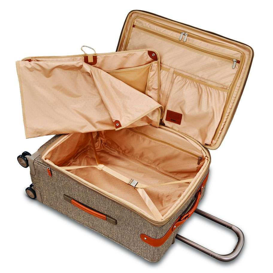 Hartmann Tweed Legend Global Carry On Expandable Spinner, Natural Tweed, Interior Image image number 2