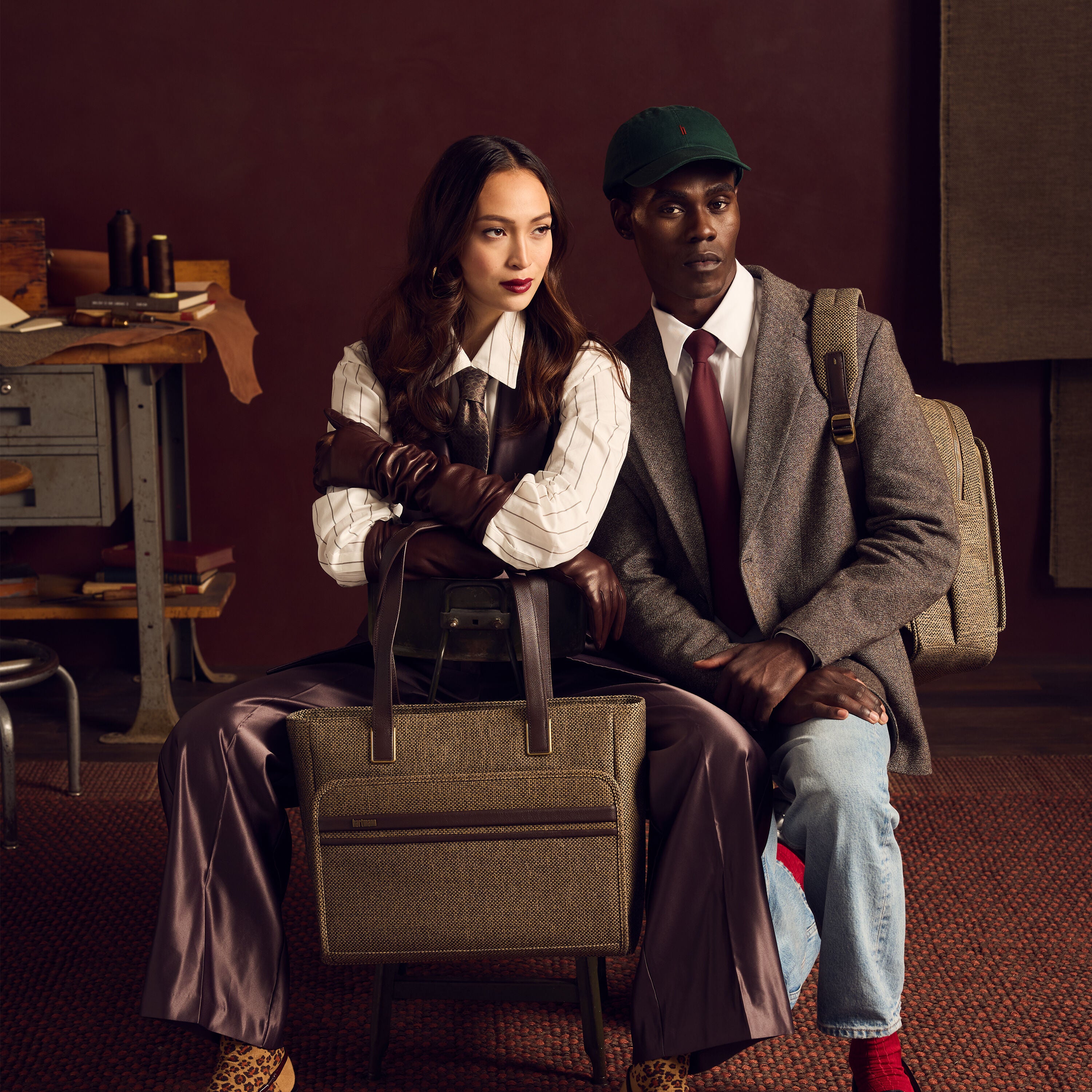 Tweed Carryall Tote—heritage meets modern detail | Hartmann