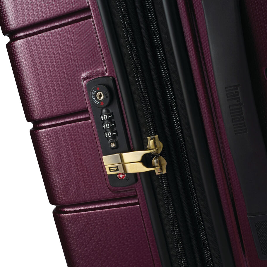 Hartmann Luxe Hardside Carry-On Spinner, Burgundy with Black Trim, Built-in Side TSA Lock image number 5