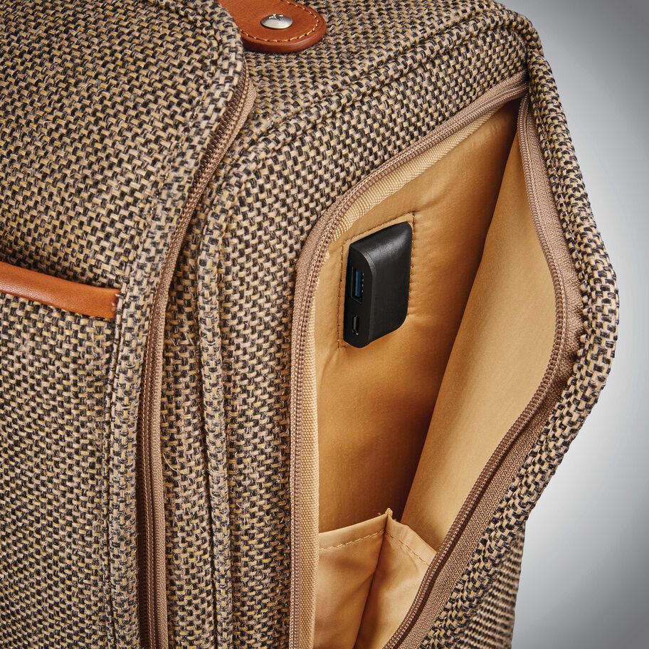 Hartmann Tweed Legend Underseat Carry On Spinner, Natural Tweed, Interior Image image number 3