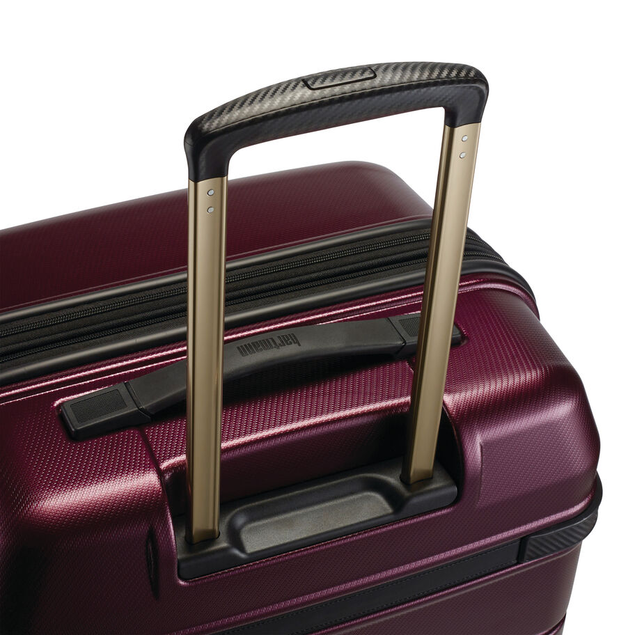 Hartmann Luxe Hardside Long Journey Spinner, Burgundy with Black Trim, Top Pull Handle image number 2